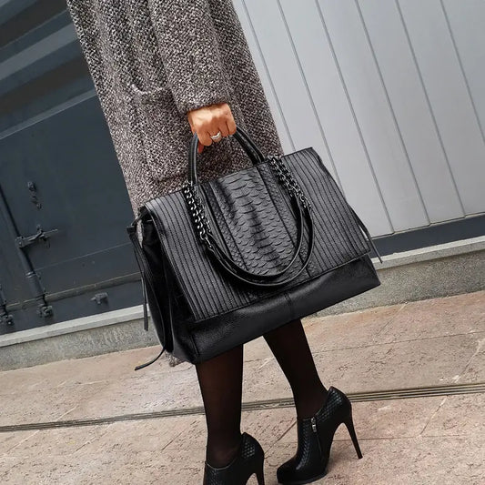 COCO-CHIC CROCODILE EMBOSSED HANDBAG