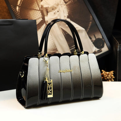 All-match gloss handbag