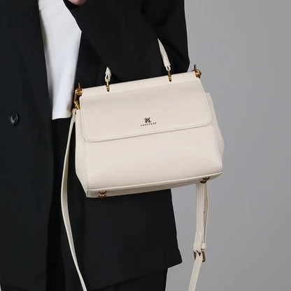 White Floral Embroidered Handbag
