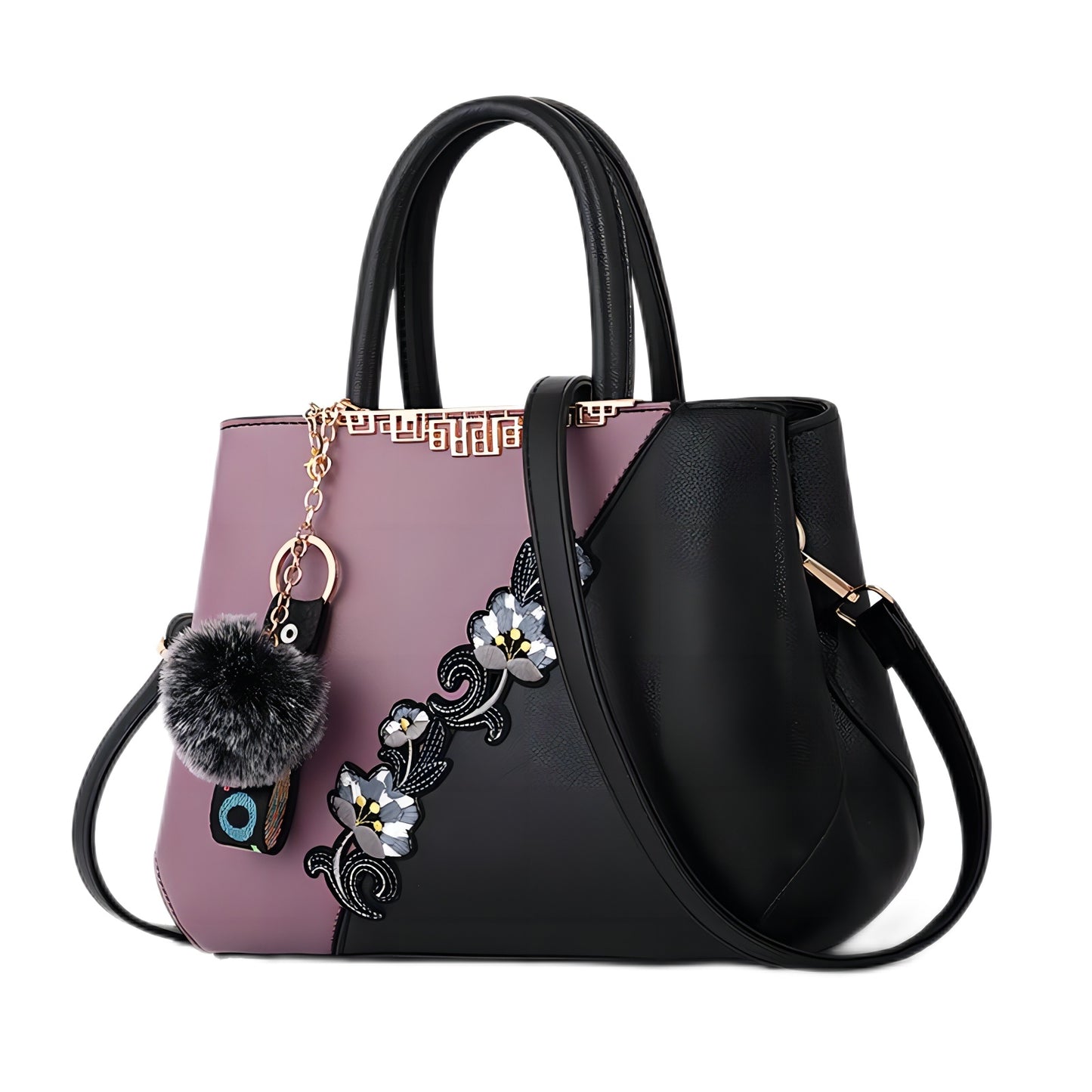 Flower Crossbody Bag Splicing Color