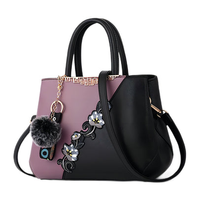 Flower Crossbody Bag Splicing Color