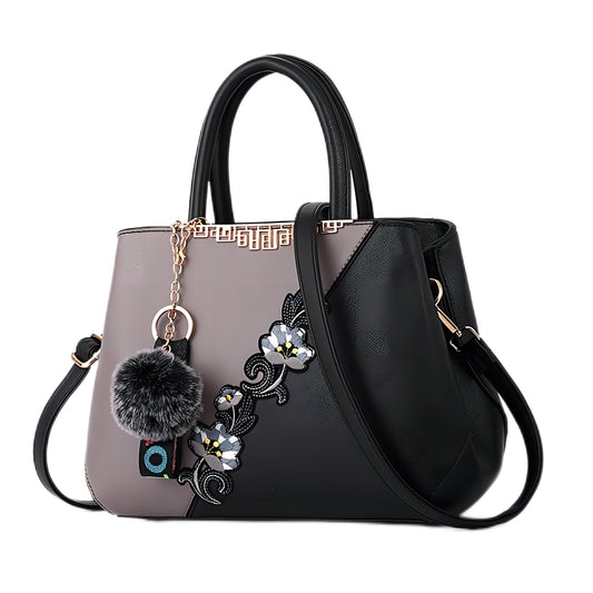 Flower Crossbody Bag Splicing Color
