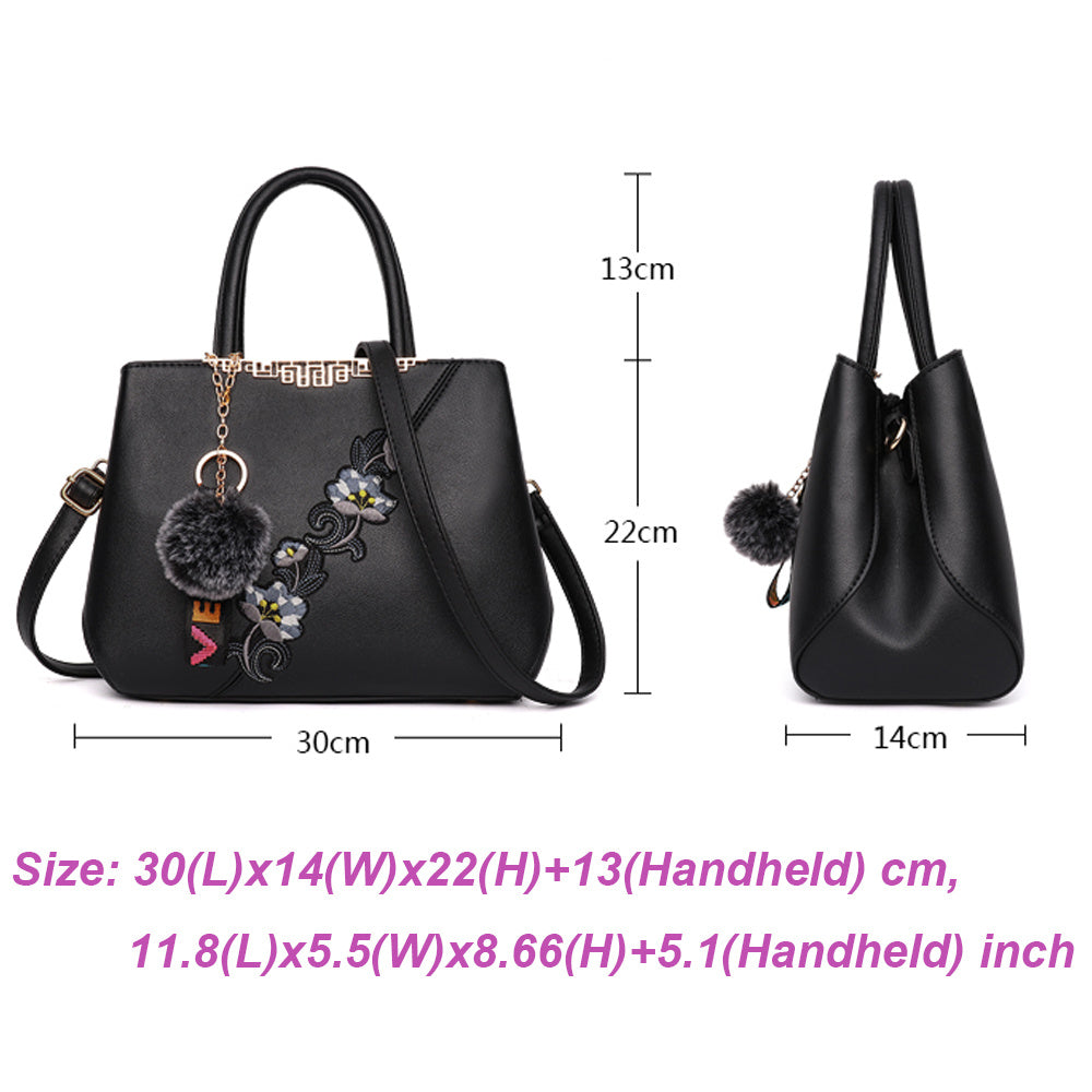 Flower Crossbody Bag Splicing Color