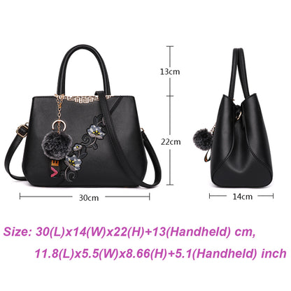 Flower Crossbody Bag Splicing Color