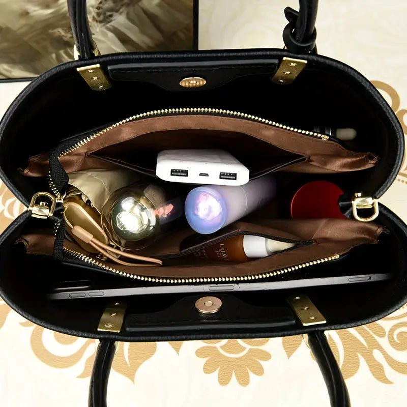 Timeless Black Leather Tote