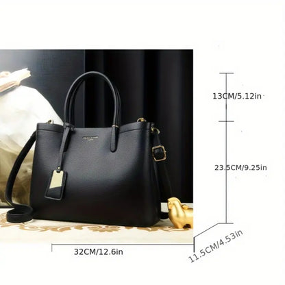 Timeless Black Leather Tote
